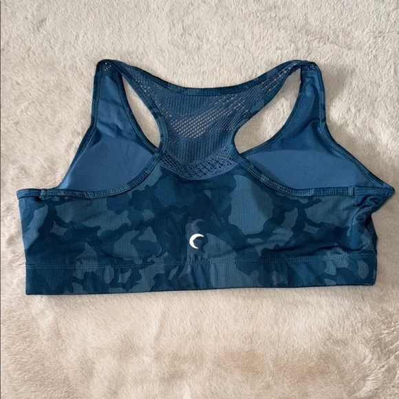 Zyia Women's Blue Camo Sports Bra - Picture 2 of 4